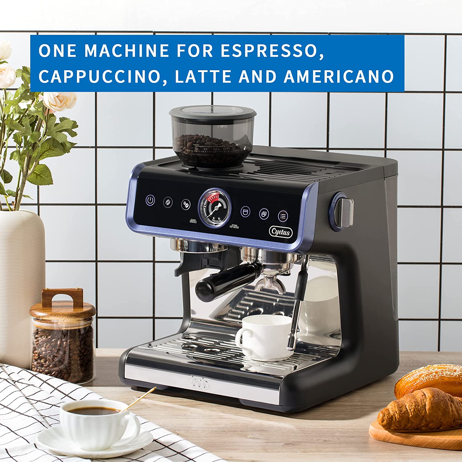 Delonghi All-In-One Coffee Maker Italian Espresso Machine Semi